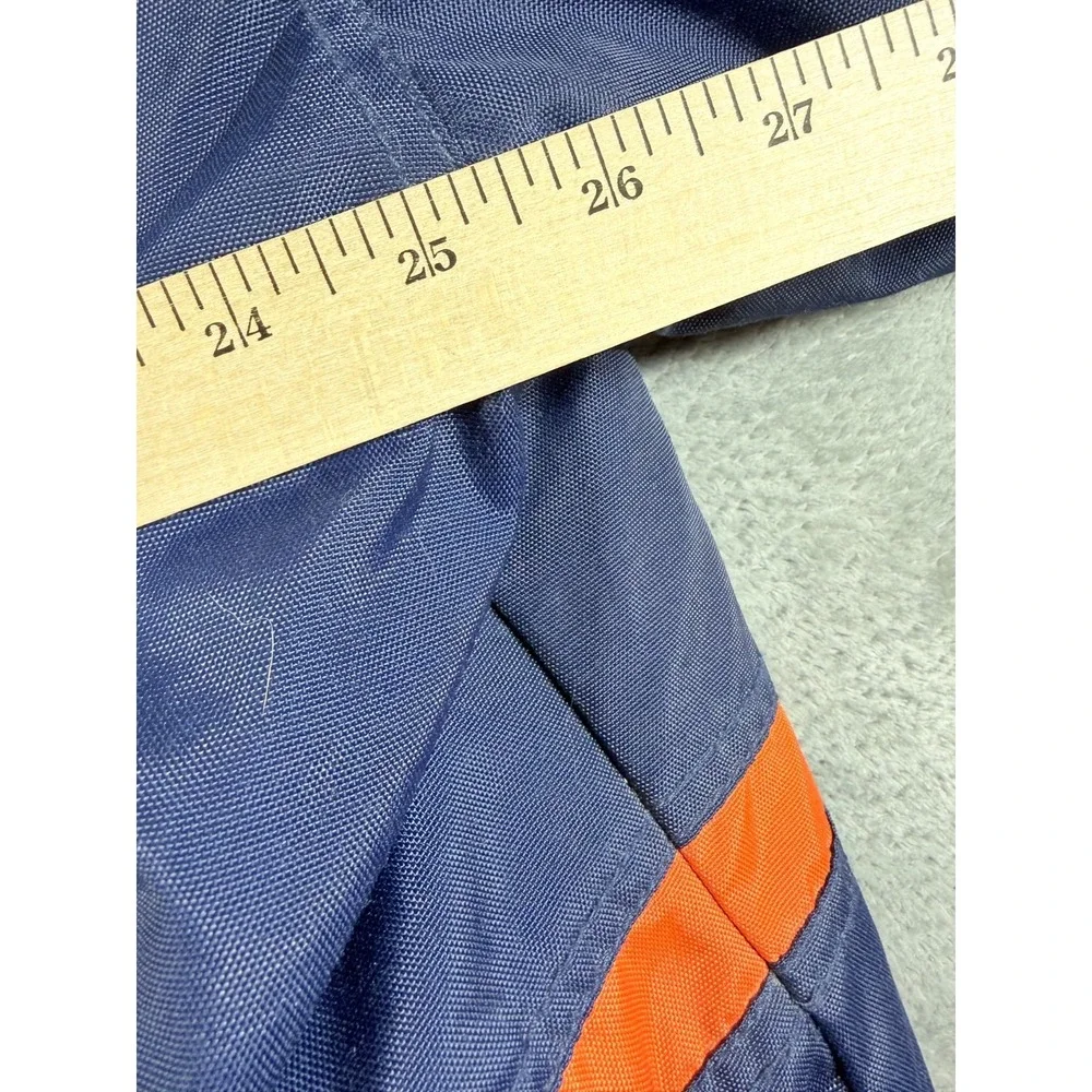 Vtg Nike NFL Pro Line Denver Broncos Big D Puffy Jacket Men's L Blue Orange